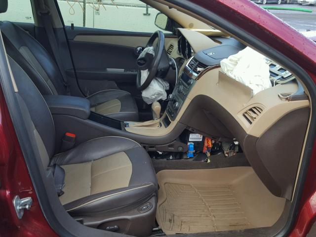 1G1ZK577X9F191012 - 2009 CHEVROLET MALIBU LTZ RED photo 5