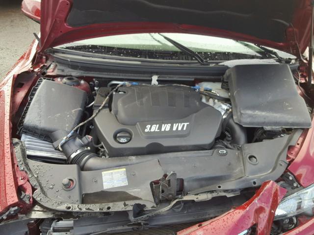 1G1ZK577X9F191012 - 2009 CHEVROLET MALIBU LTZ RED photo 7