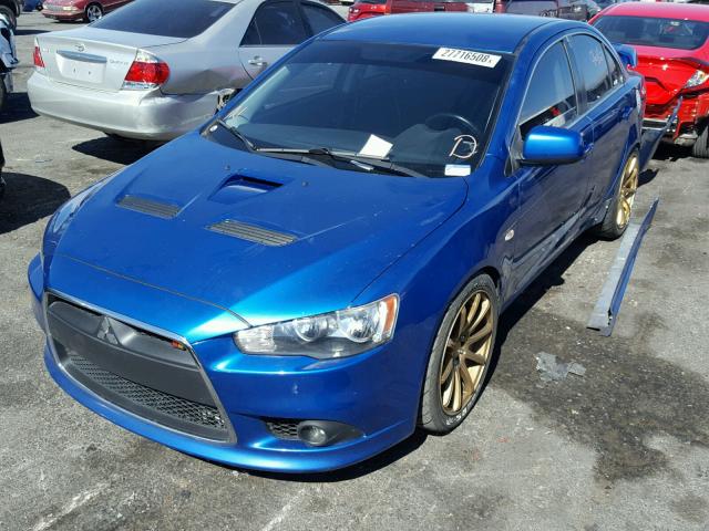 JA3AV66V79U030452 - 2009 MITSUBISHI LANCER RAL BLUE photo 2