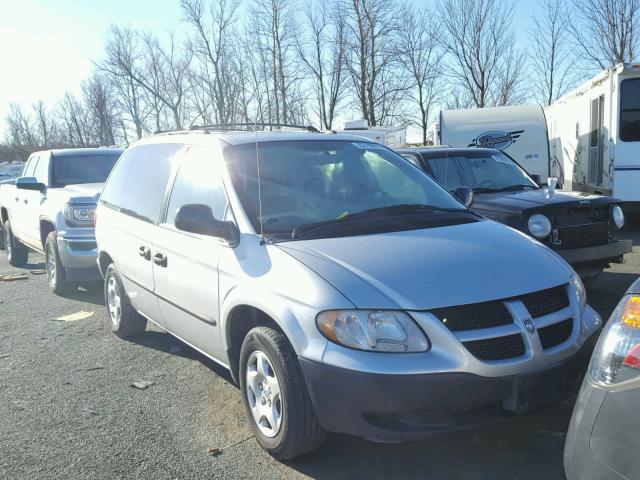 1D4GP25323B104963 - 2003 DODGE CARAVAN SE SILVER photo 1