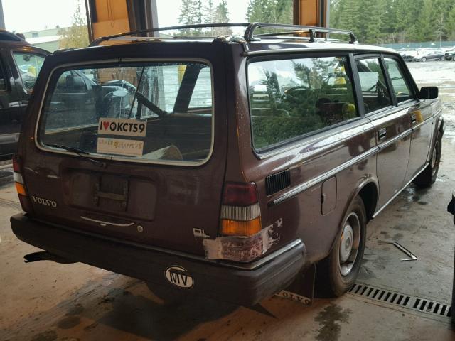 YV1AX8850E1531550 - 1984 VOLVO 245 DL BURGUNDY photo 4