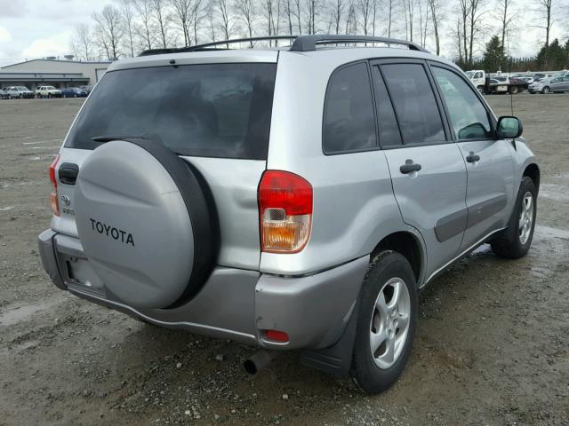 JTEHH20V136082224 - 2003 TOYOTA RAV4 SILVER photo 4