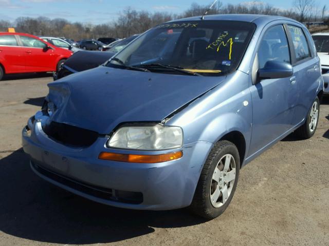 KL1TD66647B737353 - 2007 CHEVROLET AVEO BASE Կապույտ լուսանկար 2