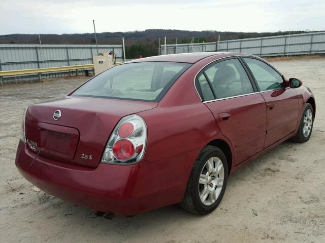 1N4AL11D95C324708 - 2005 NISSAN ALTIMA S MAROON photo 4