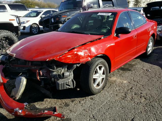 1G3NL52F64C136911 - 2004 OLDSMOBILE ALERO GL RED photo 2