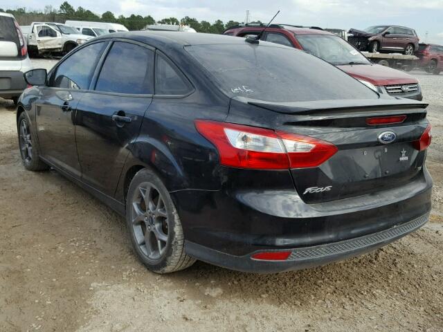 1FADP3F25EL389995 - 2014 FORD FOCUS SE BLACK photo 3