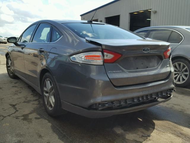 3FA6P0H78DR311761 - 2013 FORD FUSION SE CHARCOAL photo 3