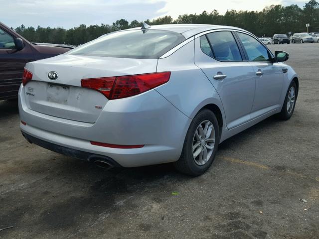 5XXGM4A75DG189304 - 2013 KIA OPTIMA LX SILVER photo 4