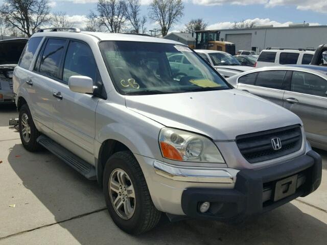 2HKYF18433H602493 - 2003 HONDA PILOT EX GRAY photo 1