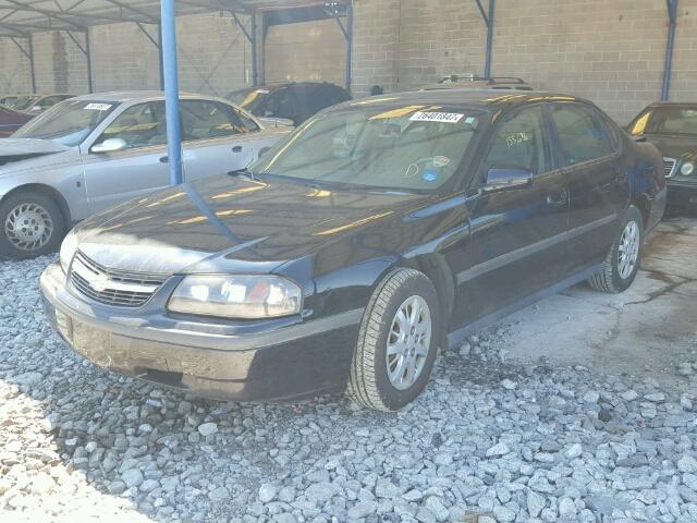 2G1WF52EX59297377 - 2005 CHEVROLET IMPALA BLACK photo 2