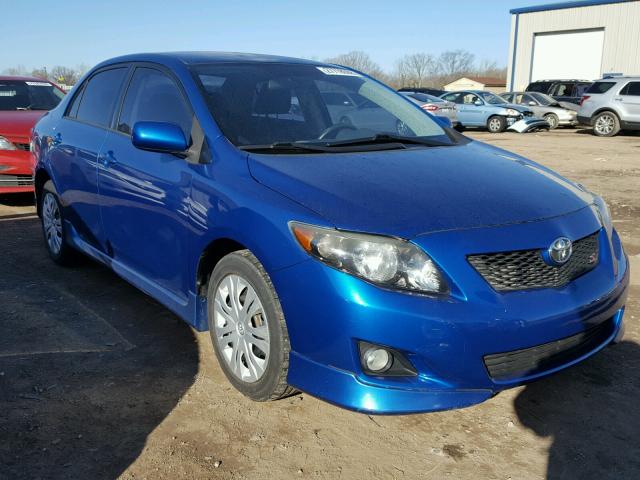 1NXBU40E39Z002715 - 2009 TOYOTA COROLLA BA BLUE photo 1