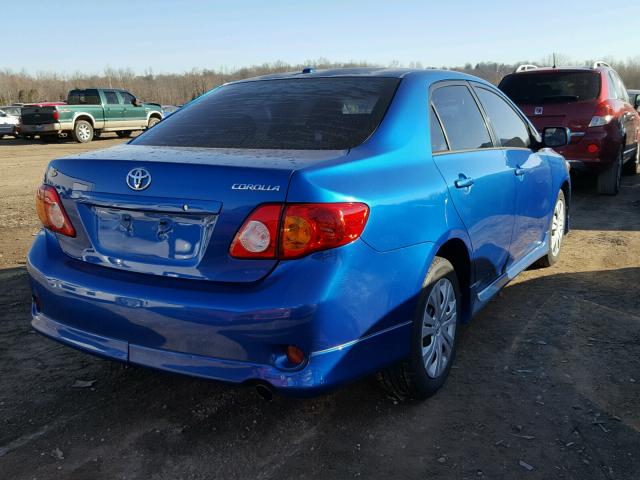 1NXBU40E39Z002715 - 2009 TOYOTA COROLLA BA BLUE photo 4