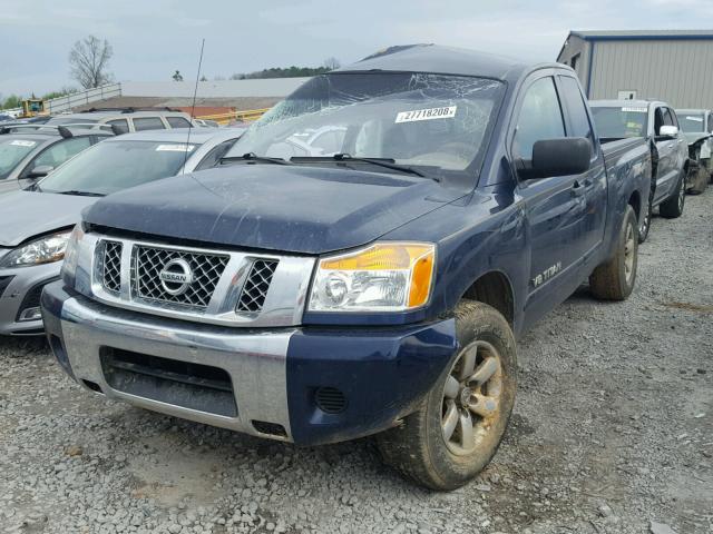 1N6BA0CH4CN305741 - 2012 NISSAN TITAN S BLUE photo 2