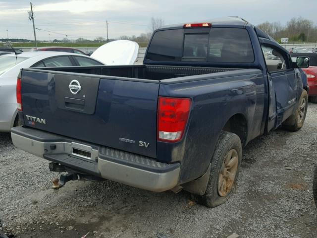 1N6BA0CH4CN305741 - 2012 NISSAN TITAN S BLUE photo 4