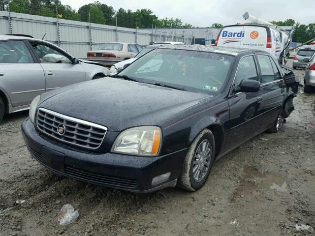 1G6KE57Y54U152876 - 2004 CADILLAC DEVILLE DH BLACK photo 2