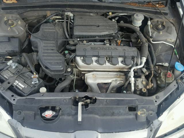 2HGES16345H556923 - 2005 HONDA CIVIC DX V GRAY photo 7