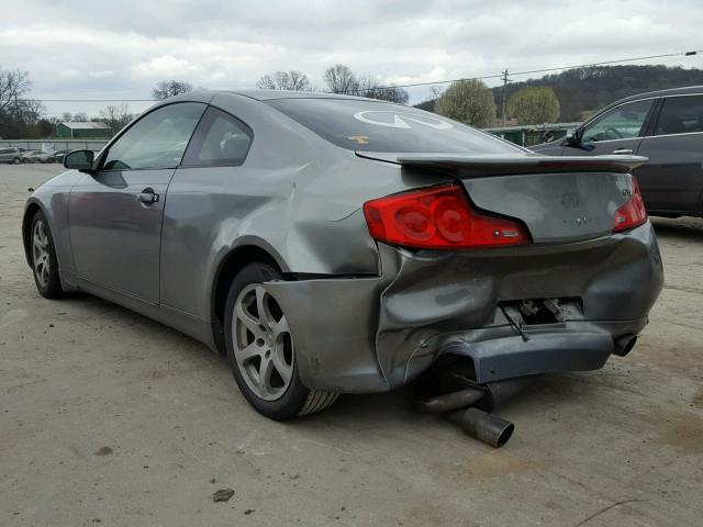 JNKCV54E36M707112 - 2006 INFINITI G35 GRAY photo 3