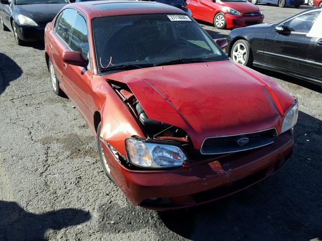 4S3BE625947207070 - 2004 SUBARU LEGACY L S RED photo 1