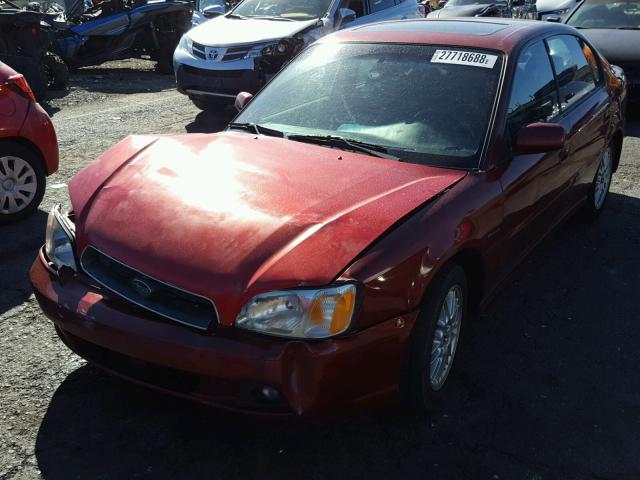 4S3BE625947207070 - 2004 SUBARU LEGACY L S RED photo 2