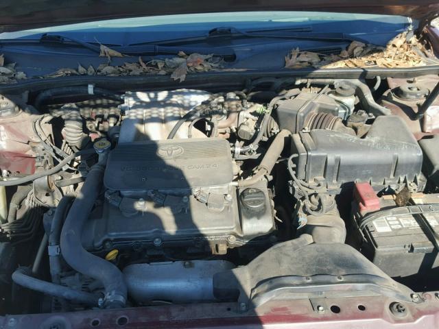 4T1BF32K32U005837 - 2002 TOYOTA CAMRY LE RED photo 7