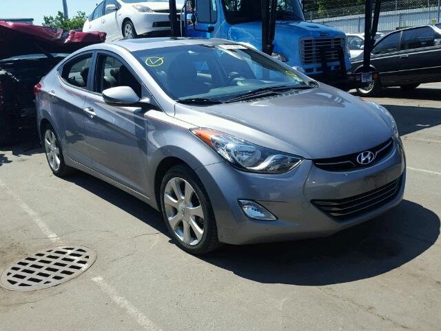 KMHDH4AE8DU695995 - 2013 HYUNDAI ELANTRA GL GRAY photo 1