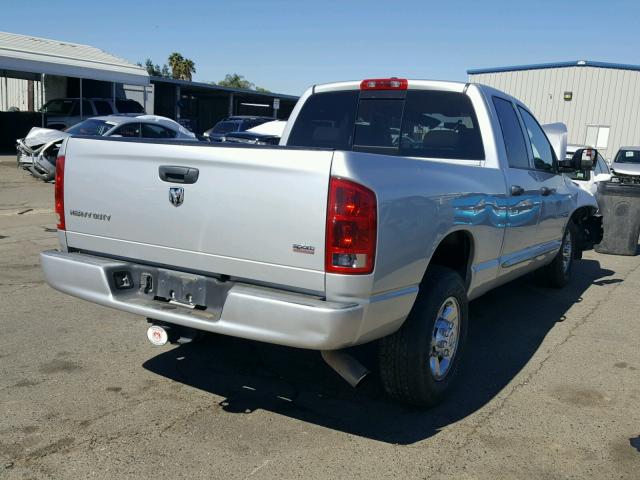 3D7KR28C96G287194 - 2006 DODGE RAM 2500 S SILVER photo 4