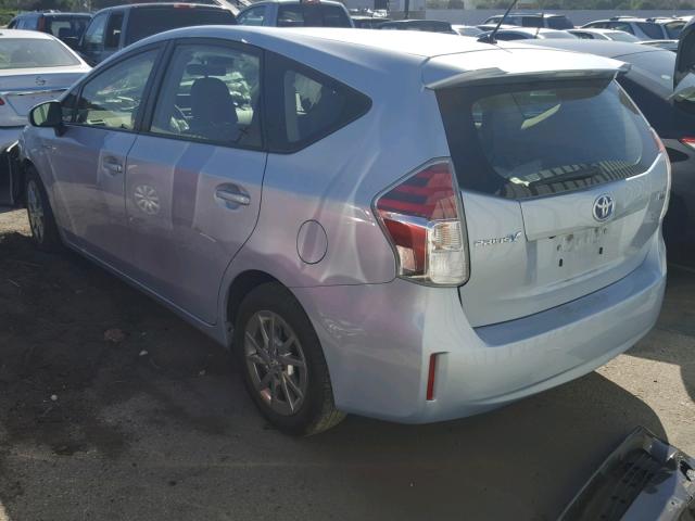 JTDZN3EU9FJ027089 - 2015 TOYOTA PRIUS V BLUE photo 3