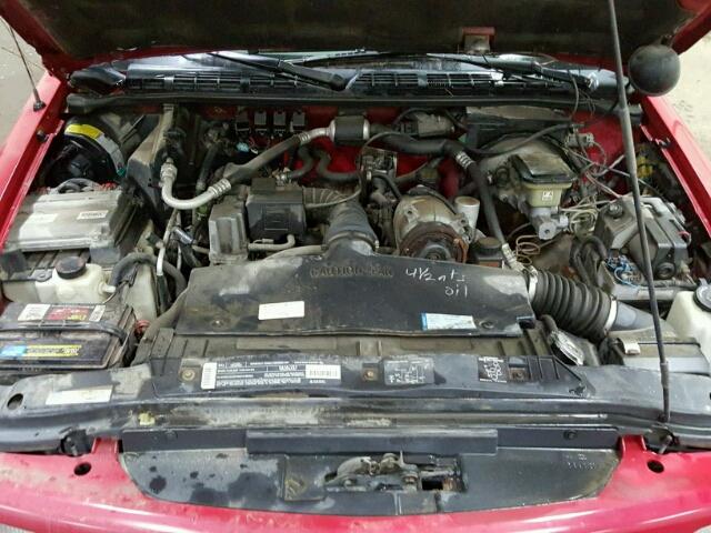 1GTCS1440TK502428 - 1996 GMC SONOMA RED photo 7