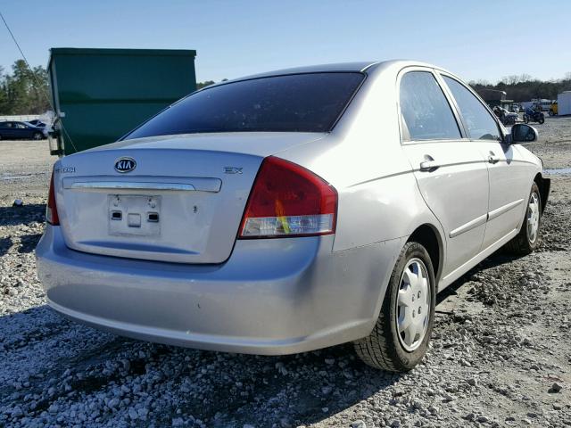 KNAFE121175452220 - 2007 KIA SPECTRA EX SILVER photo 4