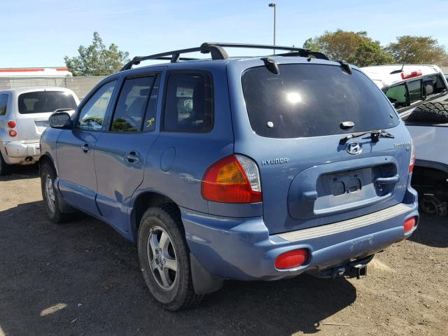 KM8SC13D73U348617 - 2003 HYUNDAI SANTA FE G BLUE photo 3