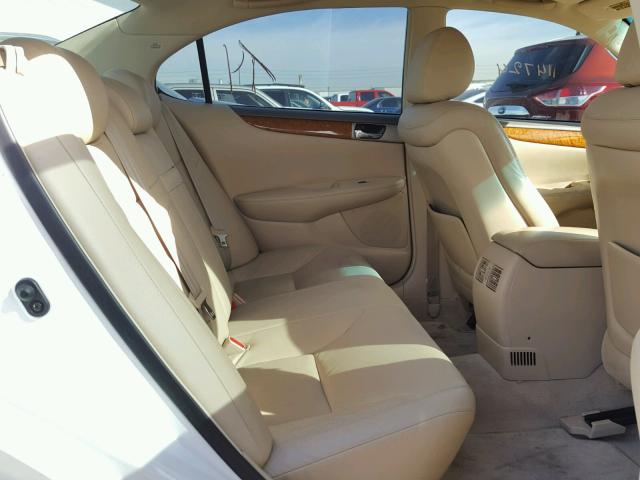 JTHBA30G565152564 - 2006 LEXUS ES 330 WHITE photo 6