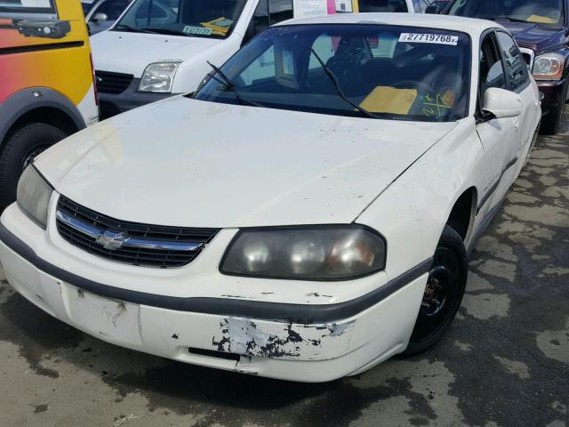 2G1WF52E359203971 - 2005 CHEVROLET IMPALA WHITE photo 2