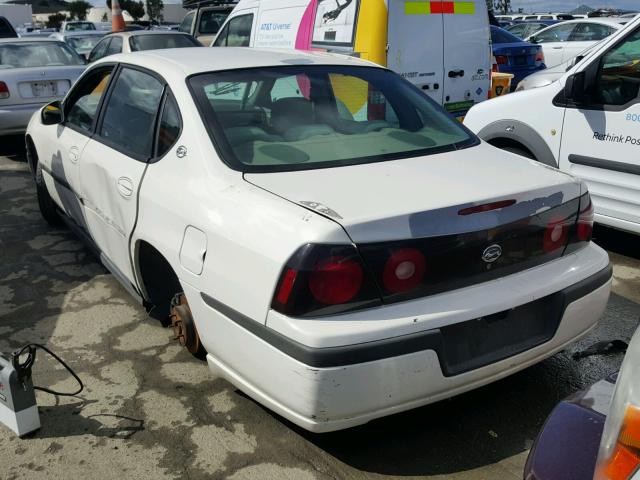 2G1WF52E359203971 - 2005 CHEVROLET IMPALA WHITE photo 3