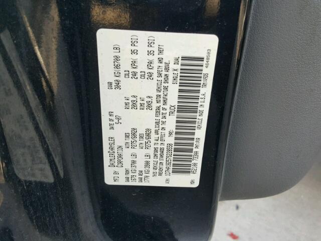 1D7HA18257S228558 - 2007 DODGE RAM 1500 S BLACK photo 10