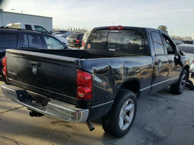 1D7HA18257S228558 - 2007 DODGE RAM 1500 S BLACK photo 4