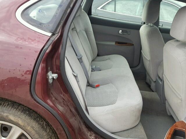 2G4WC582661313809 - 2006 BUICK LACROSSE C BURGUNDY photo 6