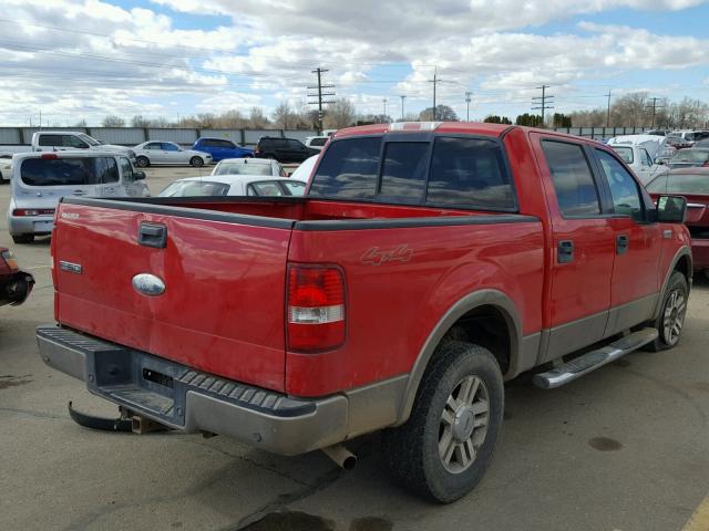 1FTPW14506KB61681 - 2006 FORD F150 SUPER RED photo 4