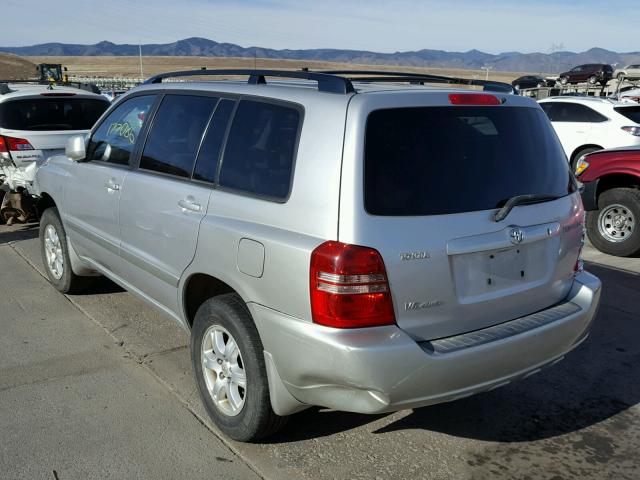 JTEHF21A620076700 - 2002 TOYOTA HIGHLANDER SILVER photo 3