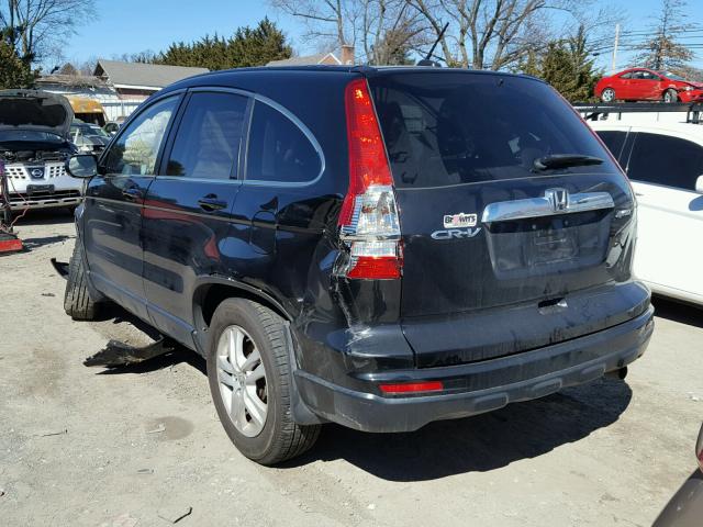 5J6RE4H7XBL076659 - 2011 HONDA CR-V EXL BLACK photo 3