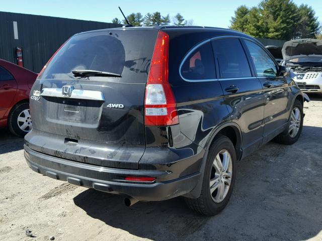 5J6RE4H7XBL076659 - 2011 HONDA CR-V EXL BLACK photo 4