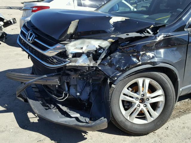 5J6RE4H7XBL076659 - 2011 HONDA CR-V EXL BLACK photo 9