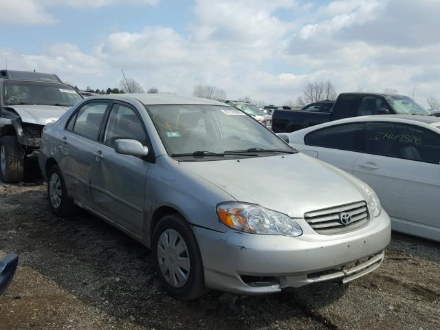 JTDBR32E730043845 - 2003 TOYOTA COROLLA CE SILVER photo 1