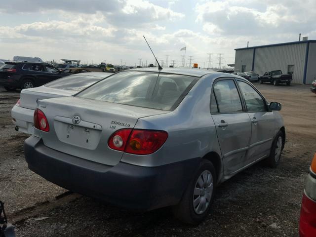 JTDBR32E730043845 - 2003 TOYOTA COROLLA CE SILVER photo 4