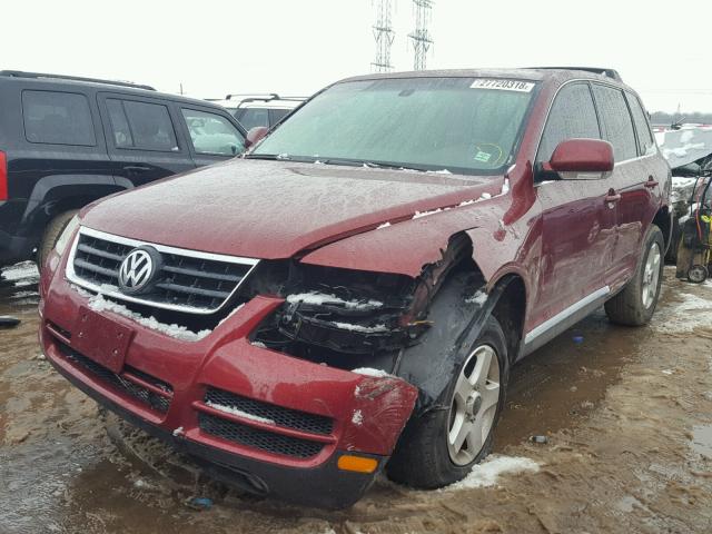 WVGZC67L94D001854 - 2004 VOLKSWAGEN TOUAREG 3. MAROON photo 2