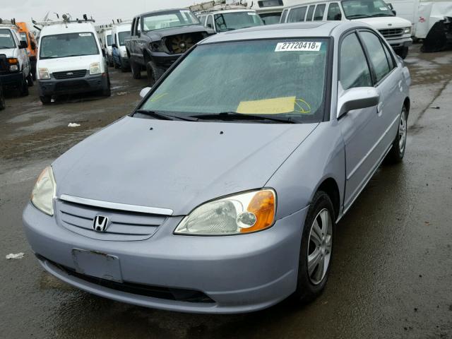 2HGES26773H504580 - 2003 HONDA CIVIC EX SILVER photo 2