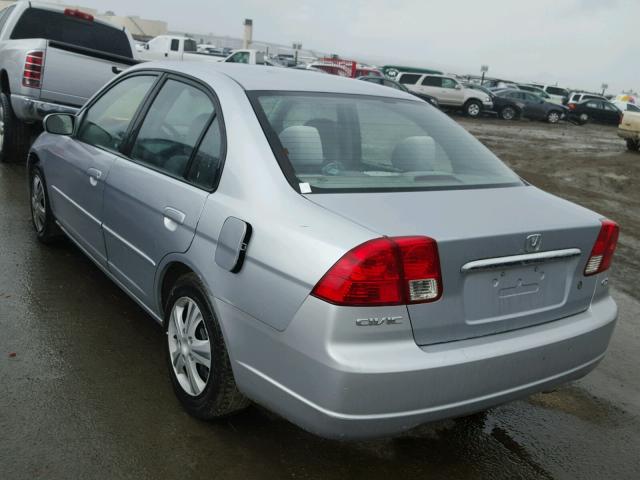 2HGES26773H504580 - 2003 HONDA CIVIC EX SILVER photo 3