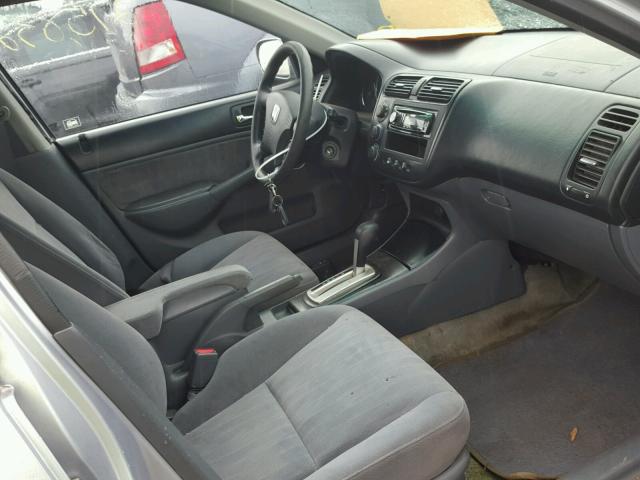 2HGES26773H504580 - 2003 HONDA CIVIC EX ვერცხლისფერი ფოტო 5