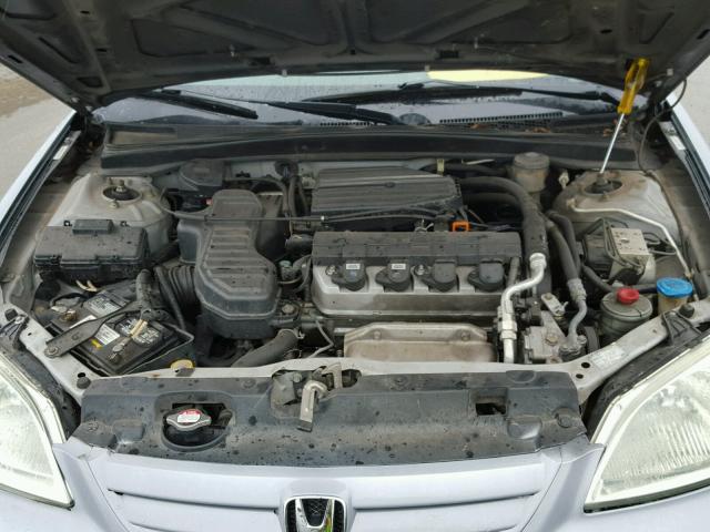 2HGES26773H504580 - 2003 HONDA CIVIC EX SILVER photo 7