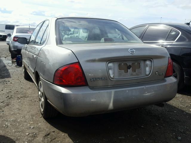 3N1CB51D54L830006 - 2004 NISSAN SENTRA 1.8 GRAY photo 3