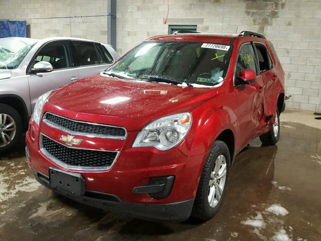 2GNALBEKXF1111287 - 2015 CHEVROLET EQUINOX LT RED photo 2